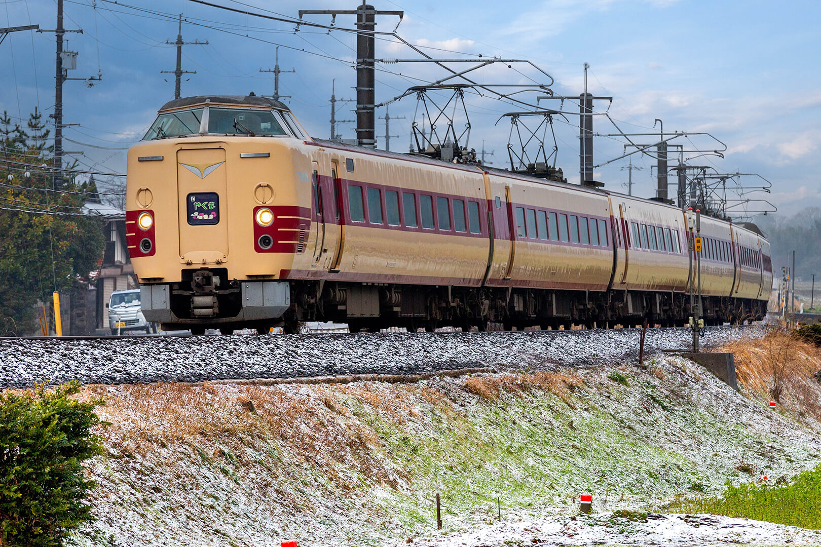 伯備線　やくも　国鉄色　381系