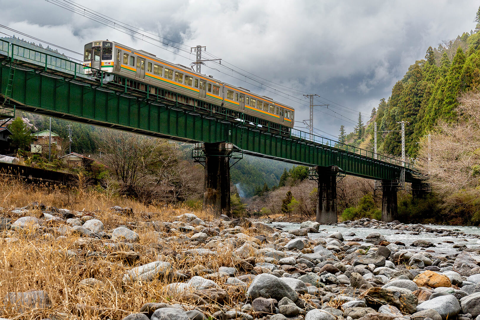 飯田線　渡らずの鉄橋